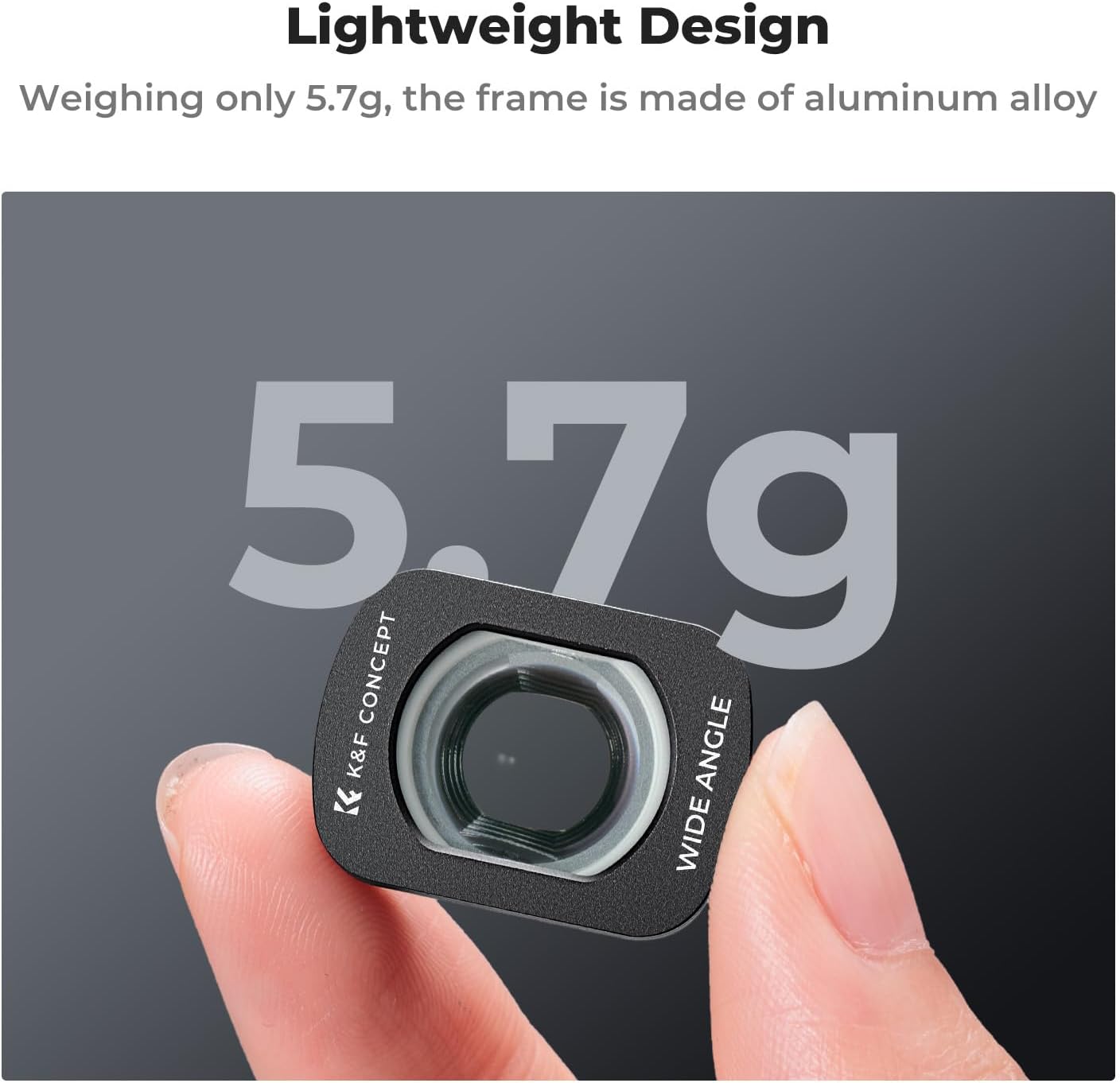 K&F CONCEPT Wide-Angle Lens Compatible with DJI Osmo Pocket 3, Magnetic Attach/Multi-Coated/Optical Glass - Image 6