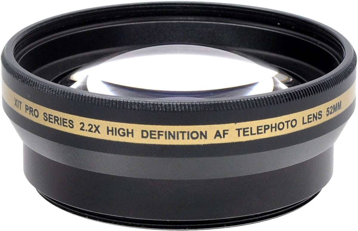 Xit XT2X52 52mm 2.2x Telephoto Lens (Black)